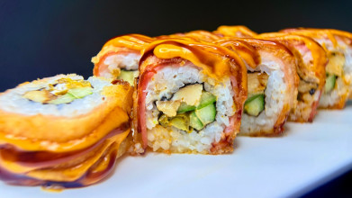 Острый с беконом темпура