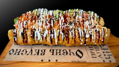 ХОТ-ДОГ РОЛЛ С КРЕВЕТКАМИ